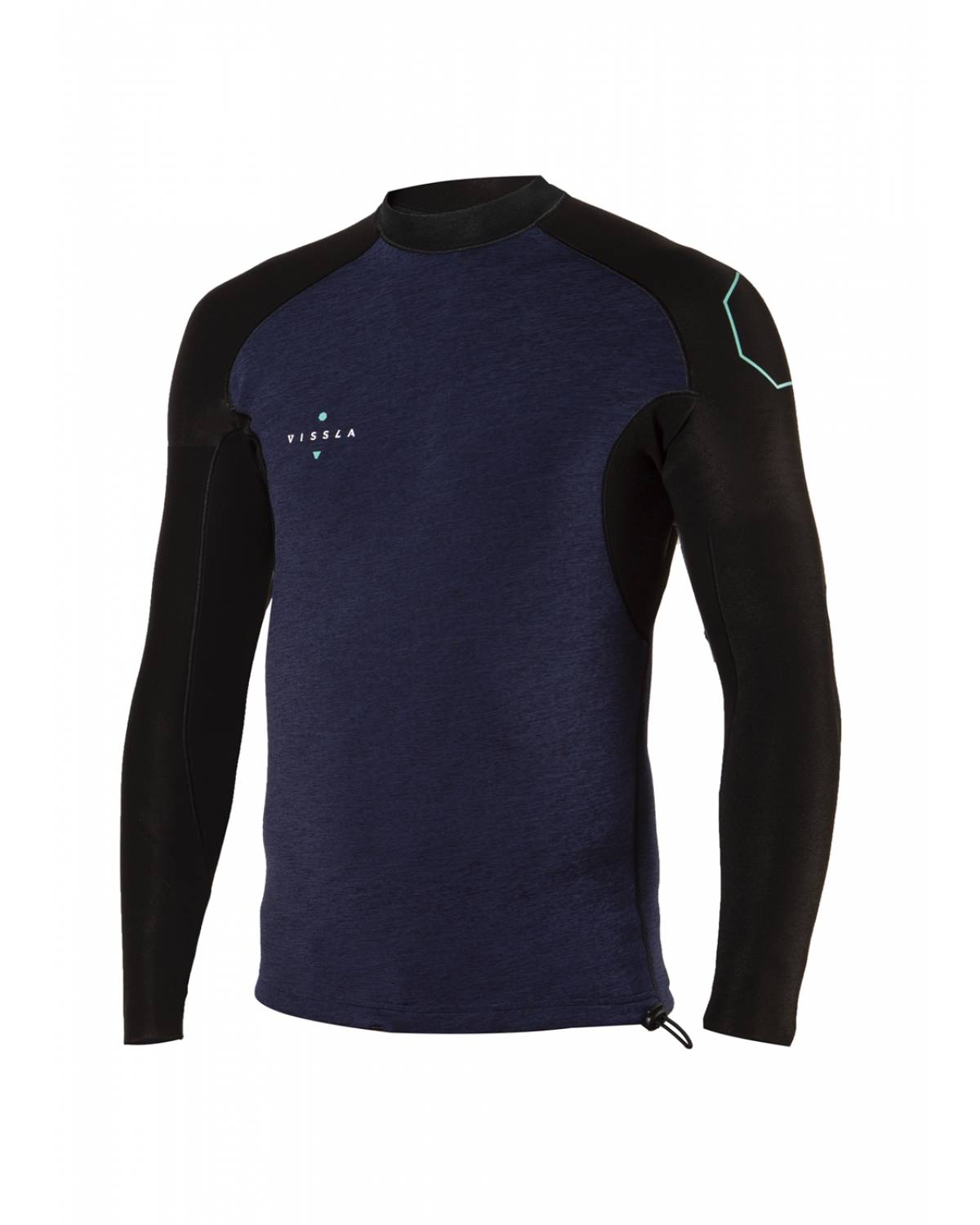 Vissla 1mm High Seas Long Sleeve Jacket Wetsuit Top mens - Naval heather