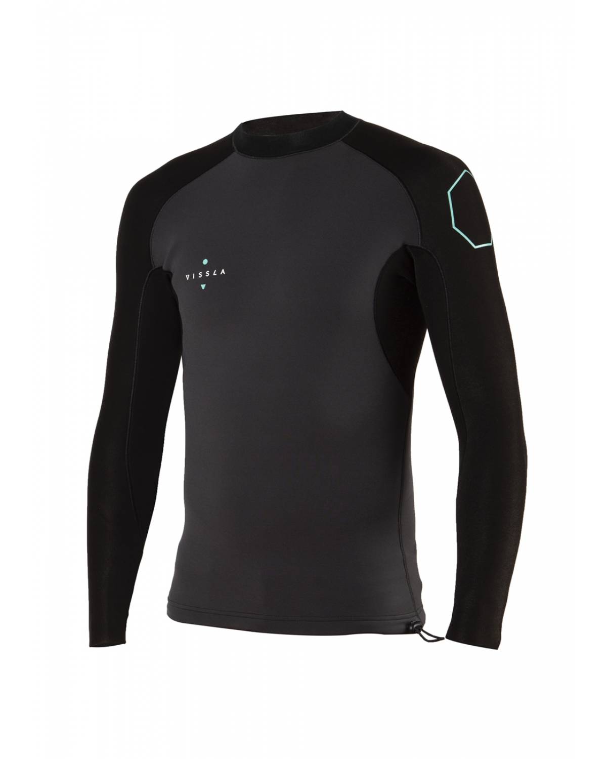 Vissla 1mm High Seas Long Sleeve Jacket Wetsuit Top mens - Phantom black