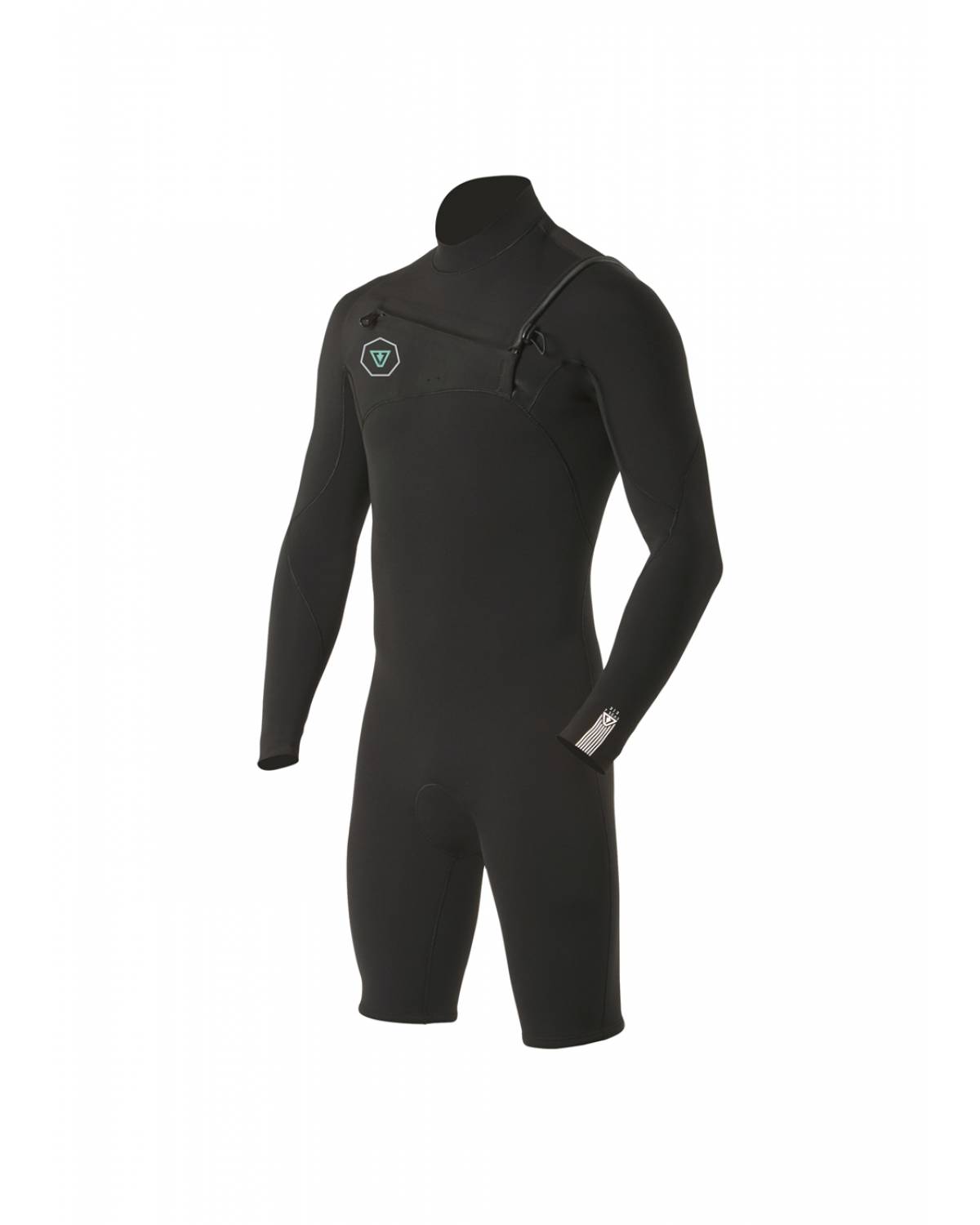 Vissla Men's 7 Seas 2/2 L/S Spring Suit - Black front