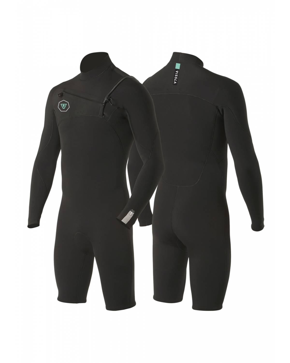 Vissla Men's 7 Seas 2/2 L/S Spring Suit - Black