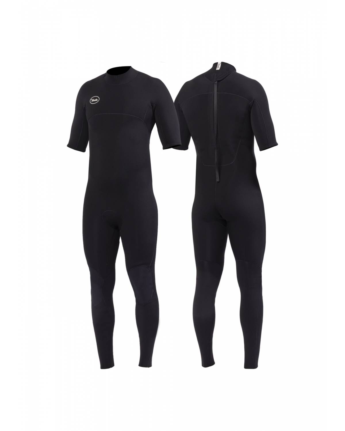 Vissla 7 Seas 2/2 Short Sleeve Full Back Zip - Black