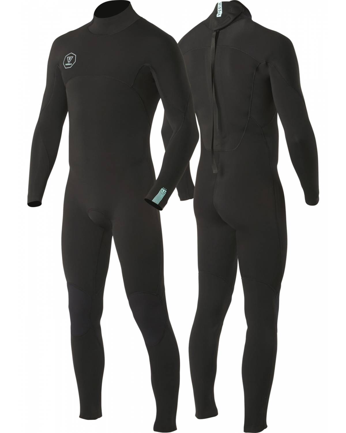 Vissla 7 Seas 3/2 Full Back Zip - Black