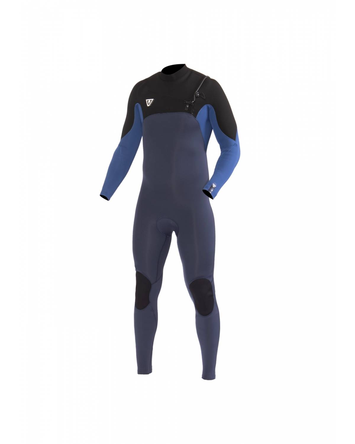 Vissla 7 Seas Comp 3/2 Full Chest Zip - Harbor Blue