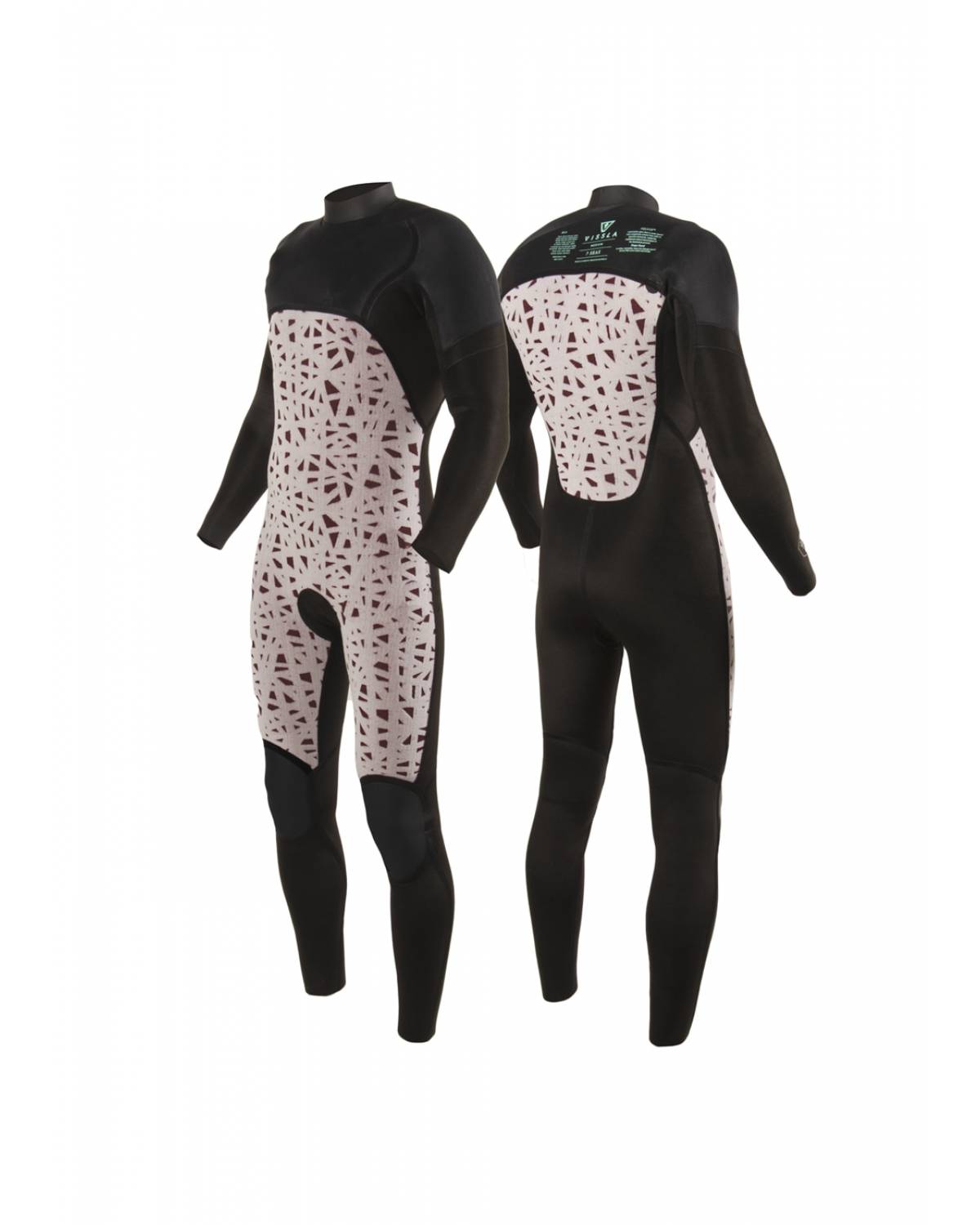 Vissla 7 Seas Raditude 3/2 Full Chest Zip - Evergreen 2