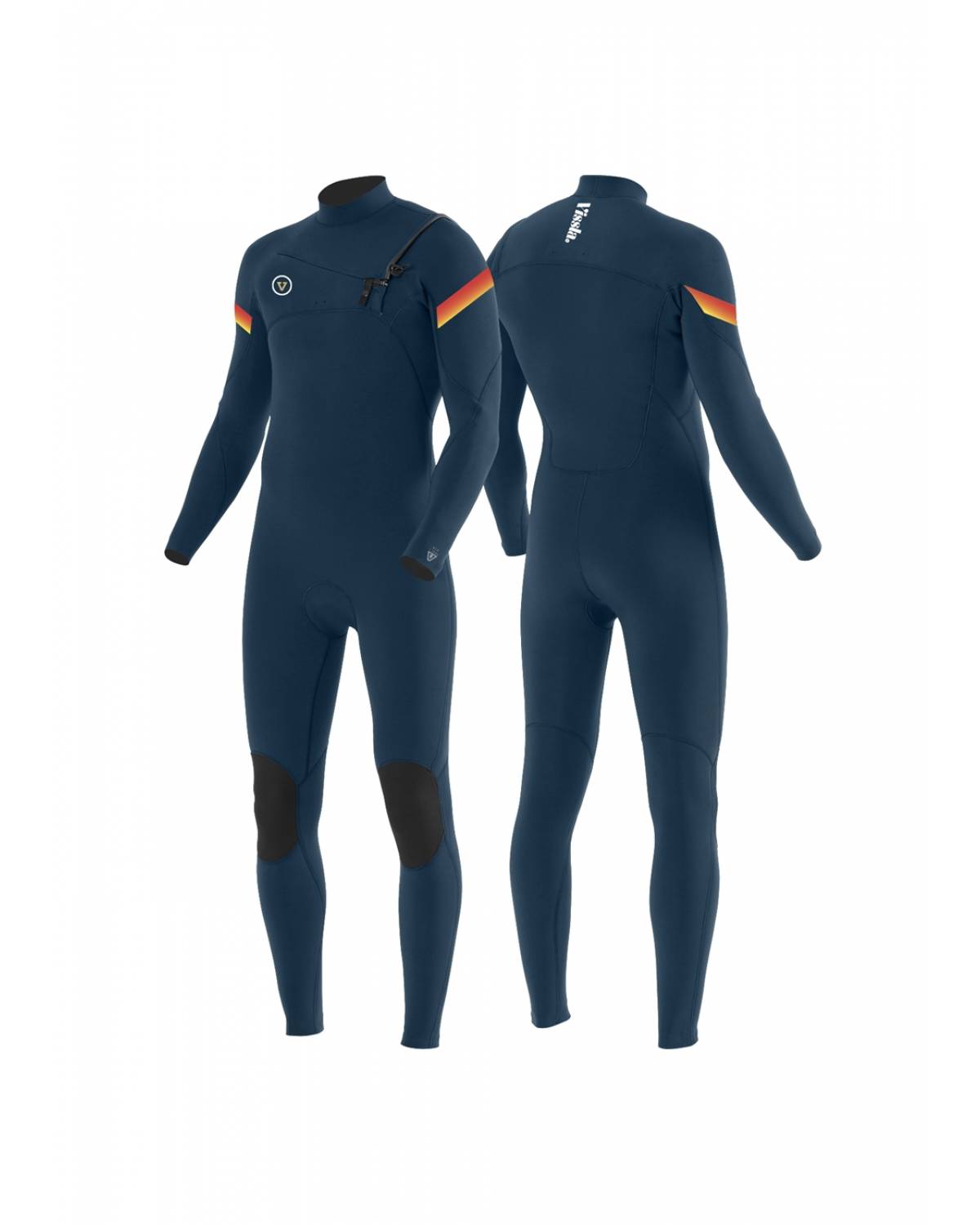 Vissla 7 Seas Raditude 4/3 Chest Zip Wetsuit - Night 