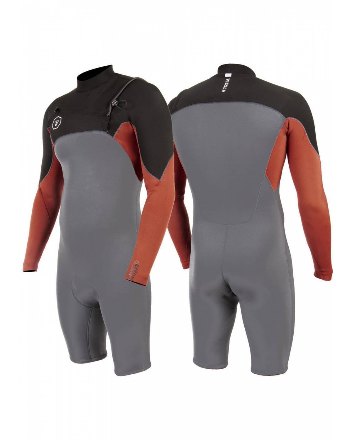Vissla 7 Seas 2/2 L/S Spring Suit - Rust