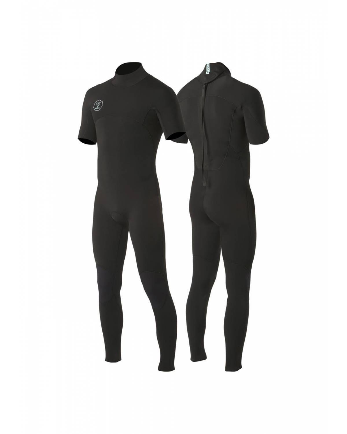 Vissla 7 Seas 2/2 Short Sleeve Steamer Wetsuit - Black
