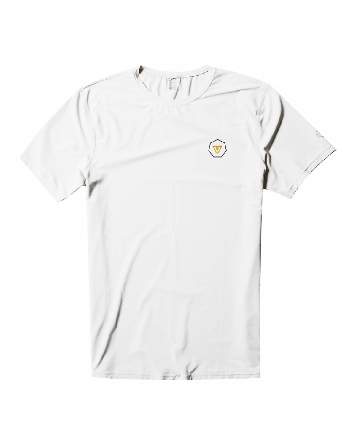 Vissla Alltime Short Sleeve Rash Guard - White - front
