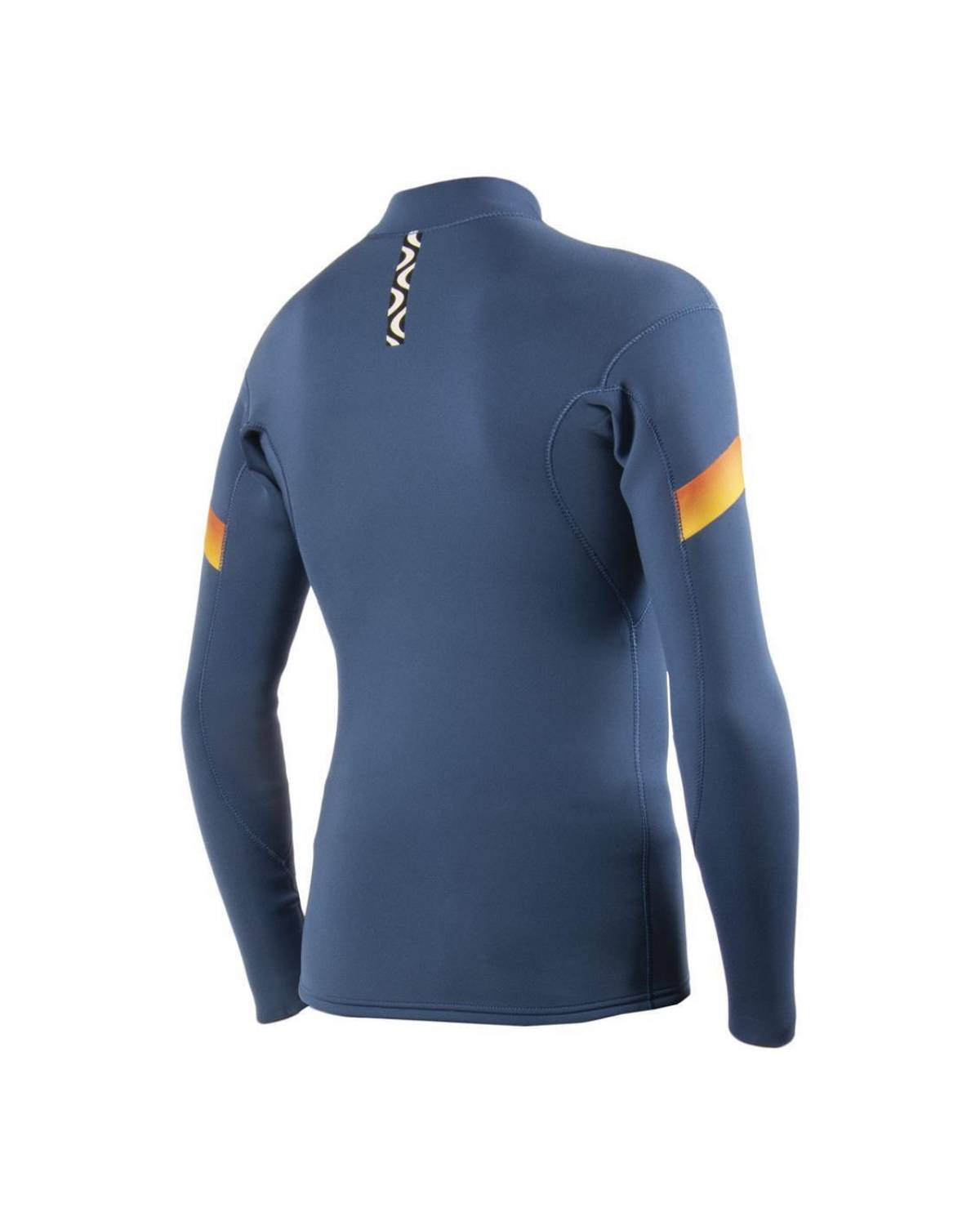 Vissla Boys 2mm 7 Seas Raditude Front Zip Jacket - Harbor Blue back