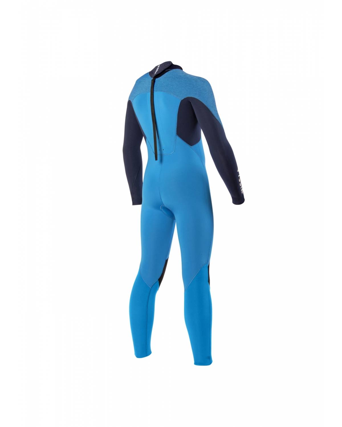 Vissla Boys 7 Seas 3/2 Back Zip Wetsuit - Baja Blue back