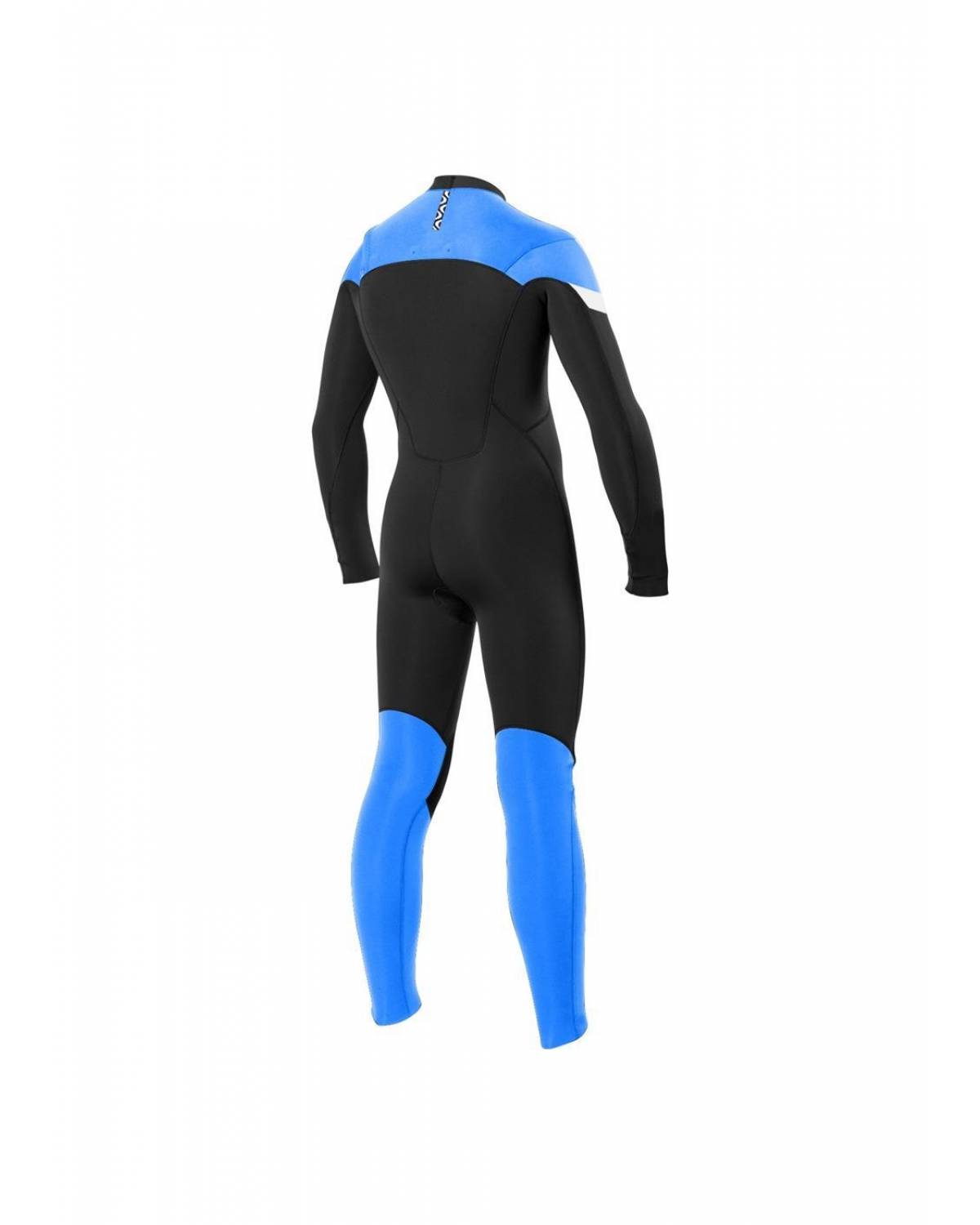 Vissla Boys 7 Seas Raditude 3/2 Chest Zip Wetsuit - Super Blue back