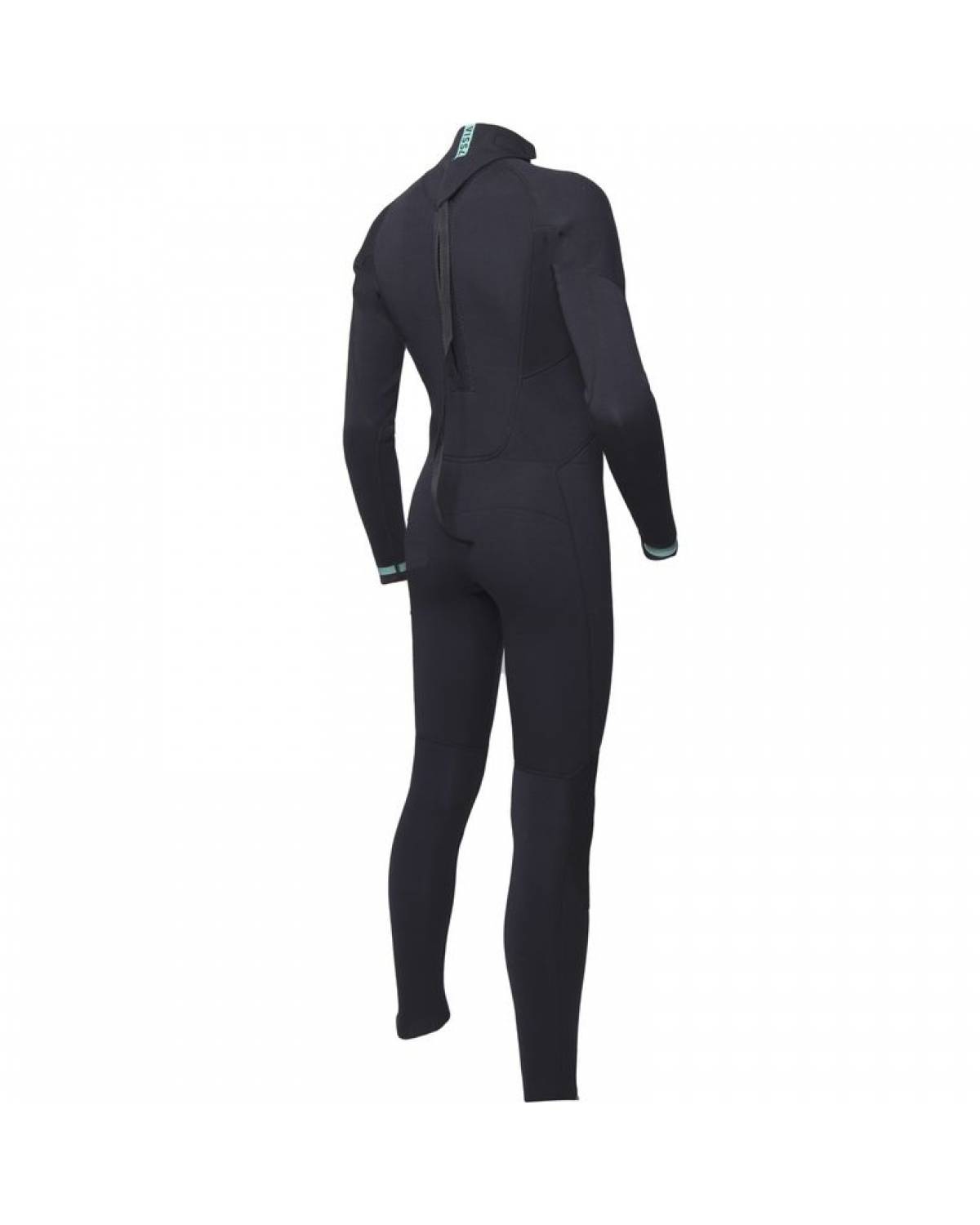 Vissla Boys Easy Seas 3/2 Back Zip Wetsuit - Black back