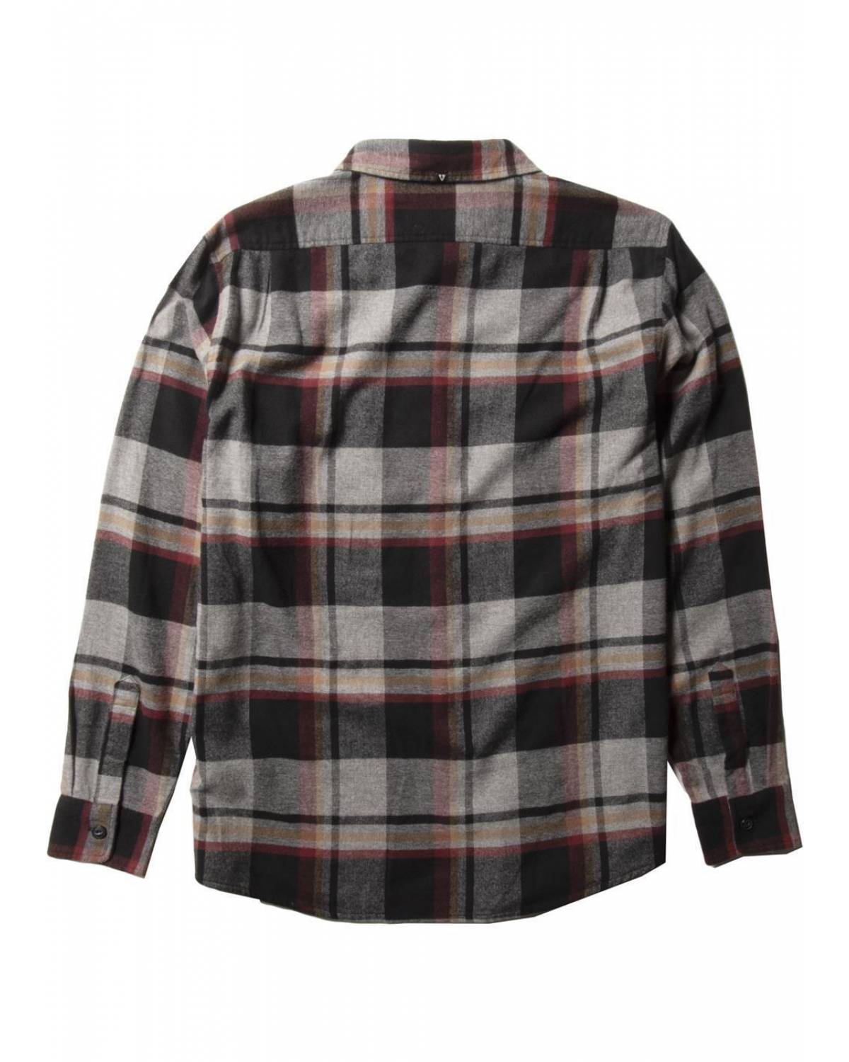 Central Coast Ls Flannel - Charcoal