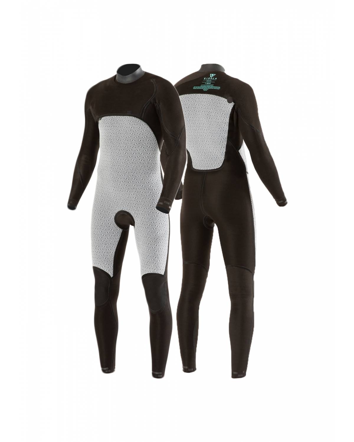 Vissla High Seas 3/2 Chest Zip - Black Heather