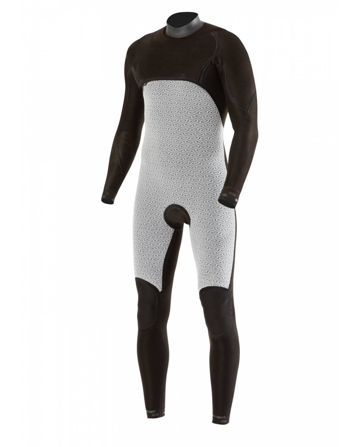 Vissla High Seas 3/2 No Zip – Stealth - With Pattern - Front