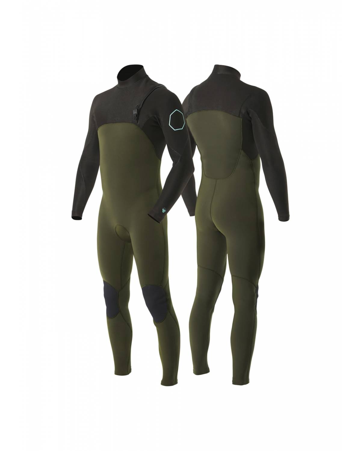 Vissla High Seas 3/2 No Zip - Tarp - Front and Back