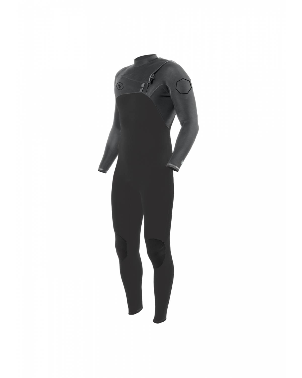 Vissla High Seas II 3/2 Full Chest Zip - Charcoal