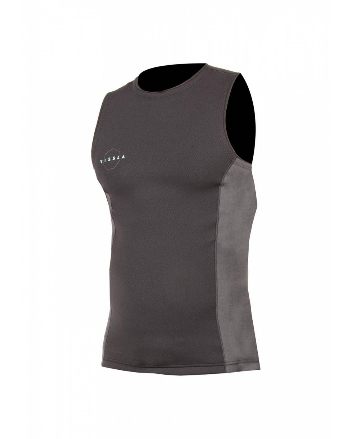 Vissla High Seas II 1mm Vest - Charcoal fron