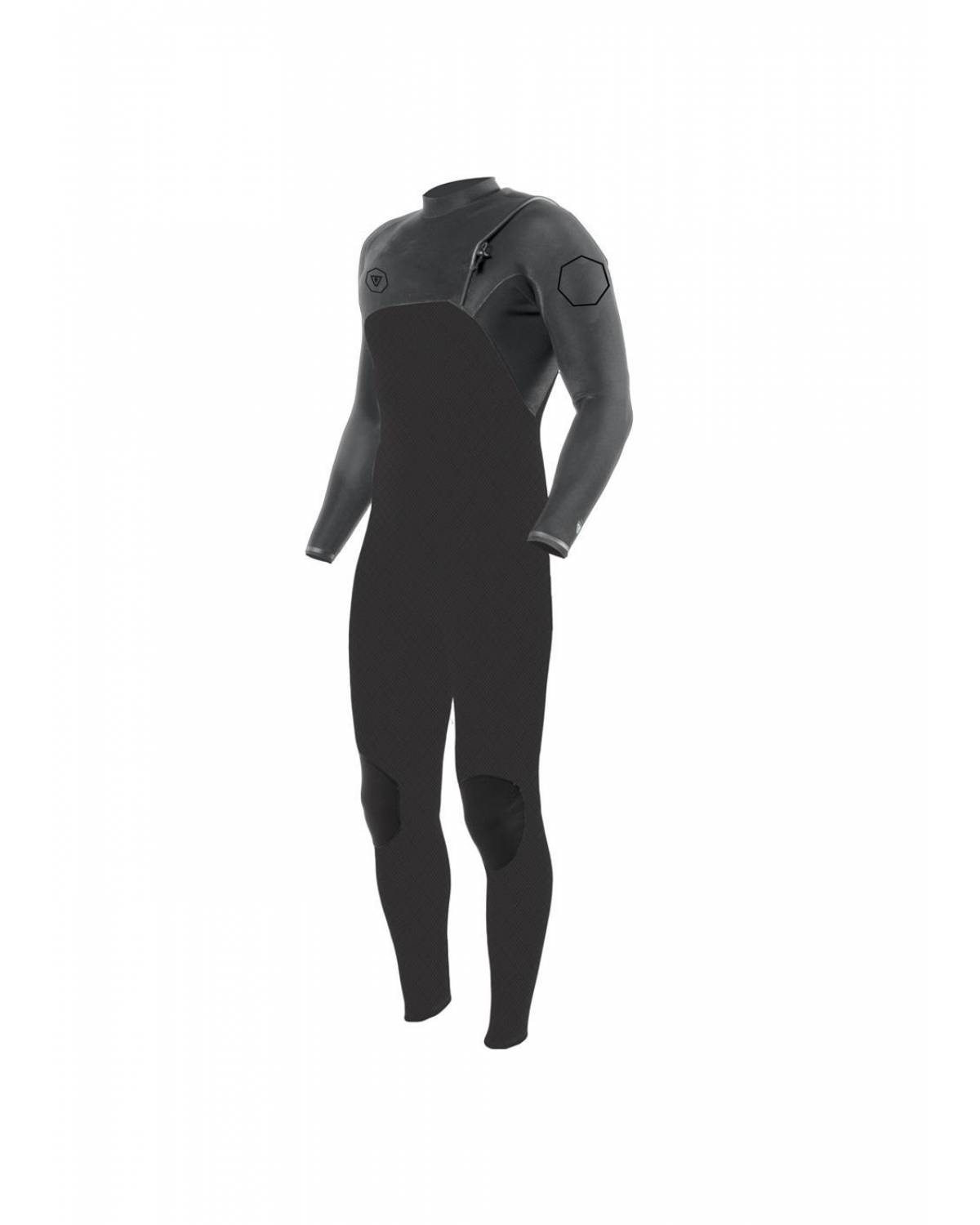 Vissla High Seas II 4/3 No Zip Wetsuit - Charcoal  front