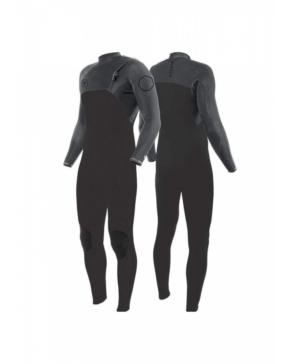 Vissla High Seas II 4/3 No Zip Wetsuit - Charcoal