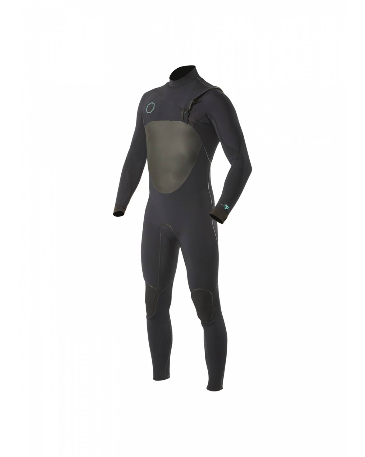 Vissla North Seas 3/2 Full Chest Zip - Black - Front