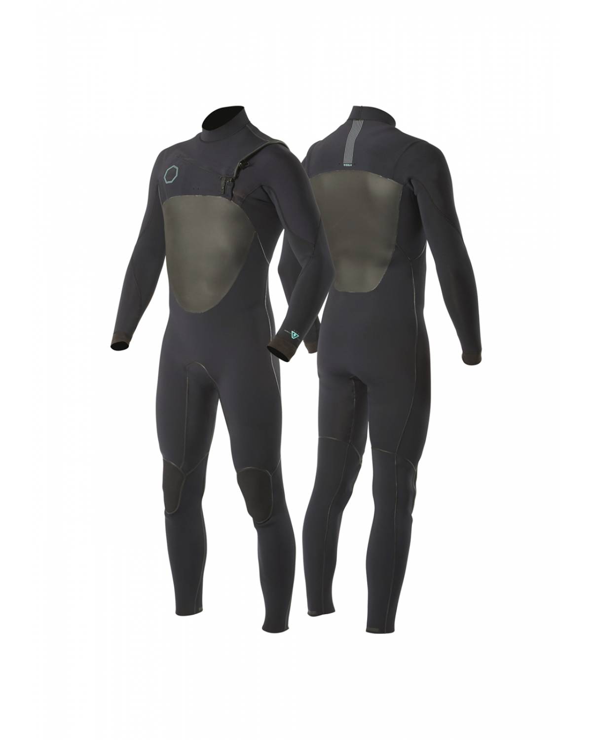 Vissla North Seas 4/3 Chest Zip Wetsuit - Black 