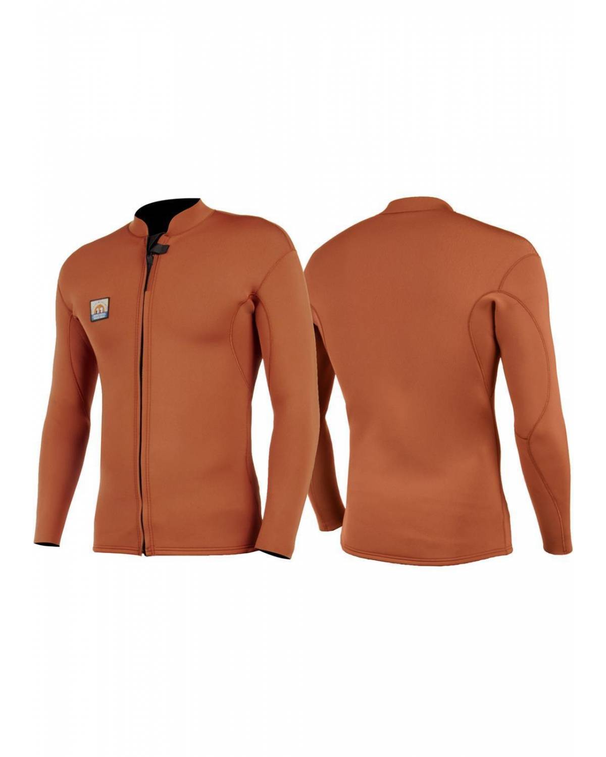 Vissla Solid Sets 2mm Front Zip Jacket - Rust