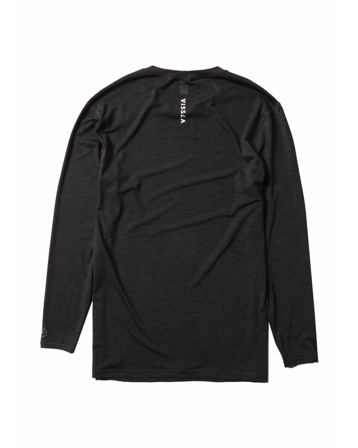 Vissla Twisted Eco Long Sleeve Surf Tee - Black Heather back