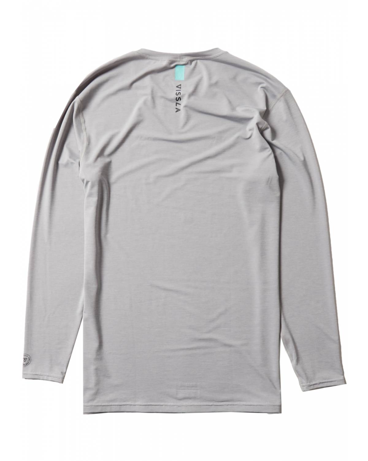 Vissla Twisted Eco Long Sleeve Surf Tee - Grey Heather back