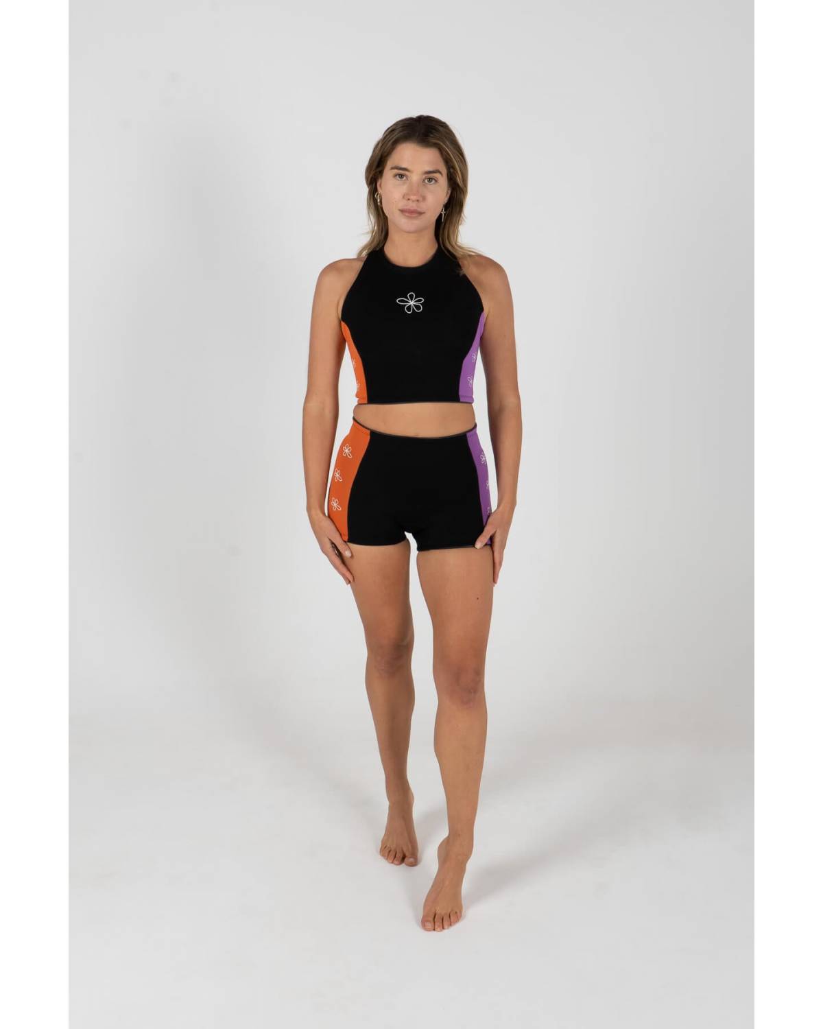 wetsuit, top, singlet, two piece, inner relm, surfing, ladies, vintage