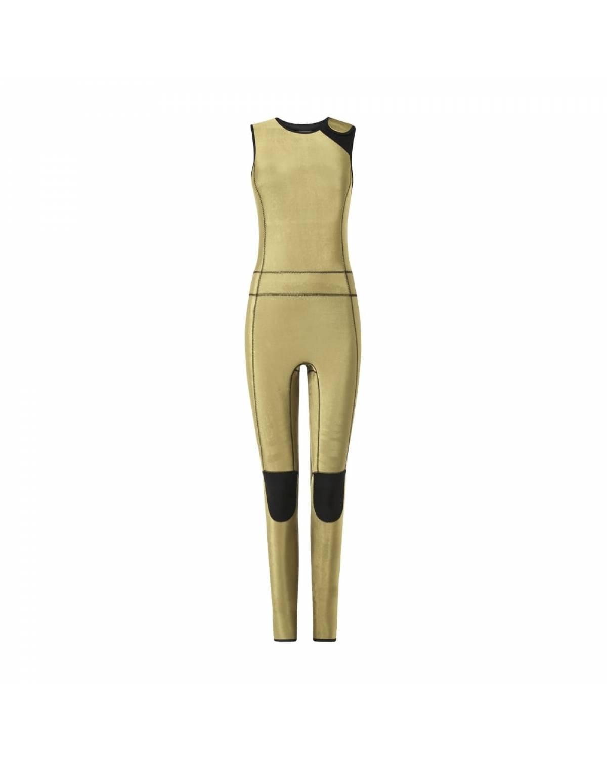 Wallien Long Jane Wetsuit - Silky Gold front