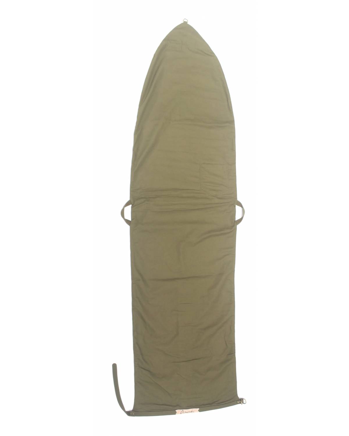 ROLL-BOTTOM CANVAS SURFBOARD COVER - OLIVE