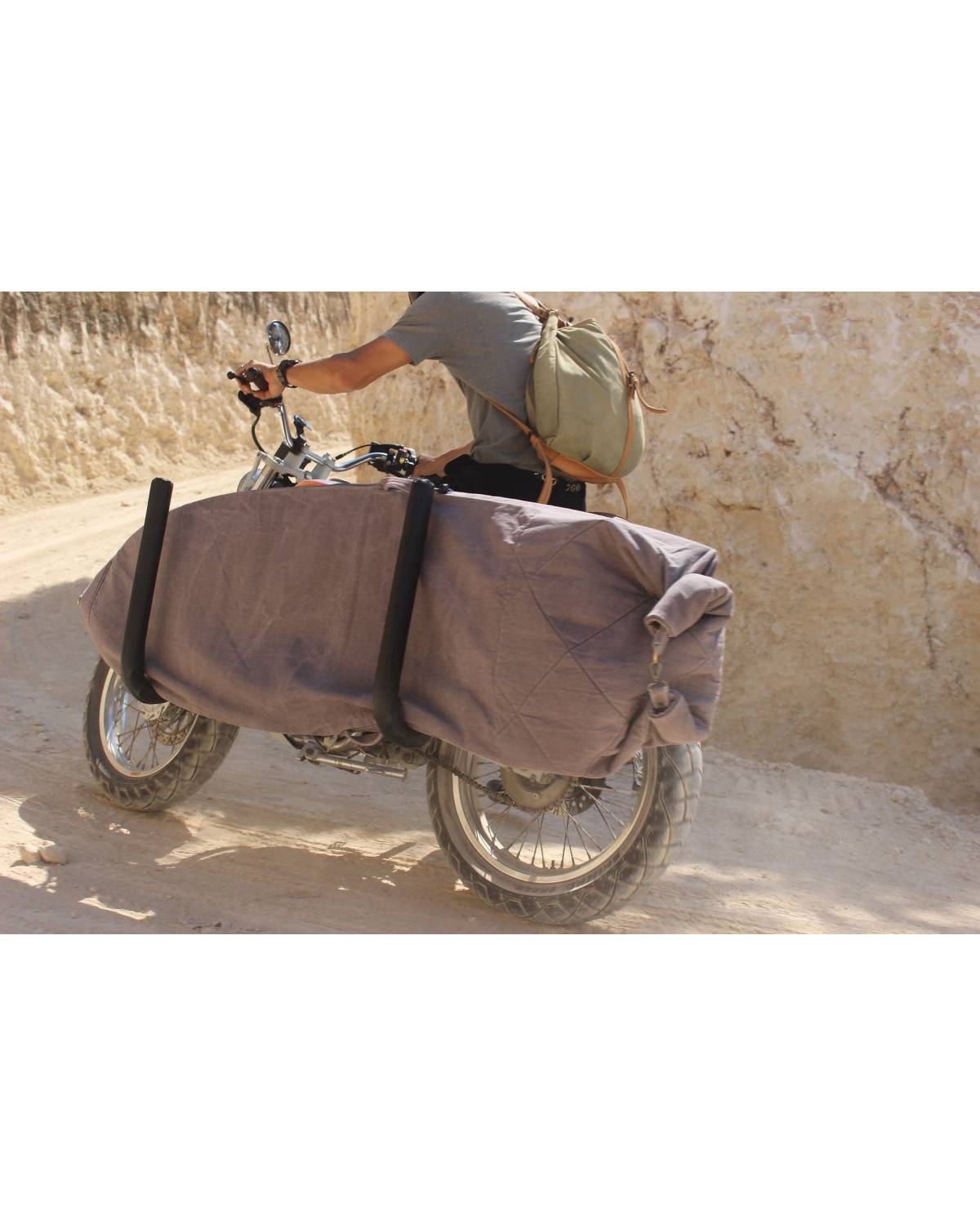 Roll-Bottom Canvas Surfboard Cover - Olive