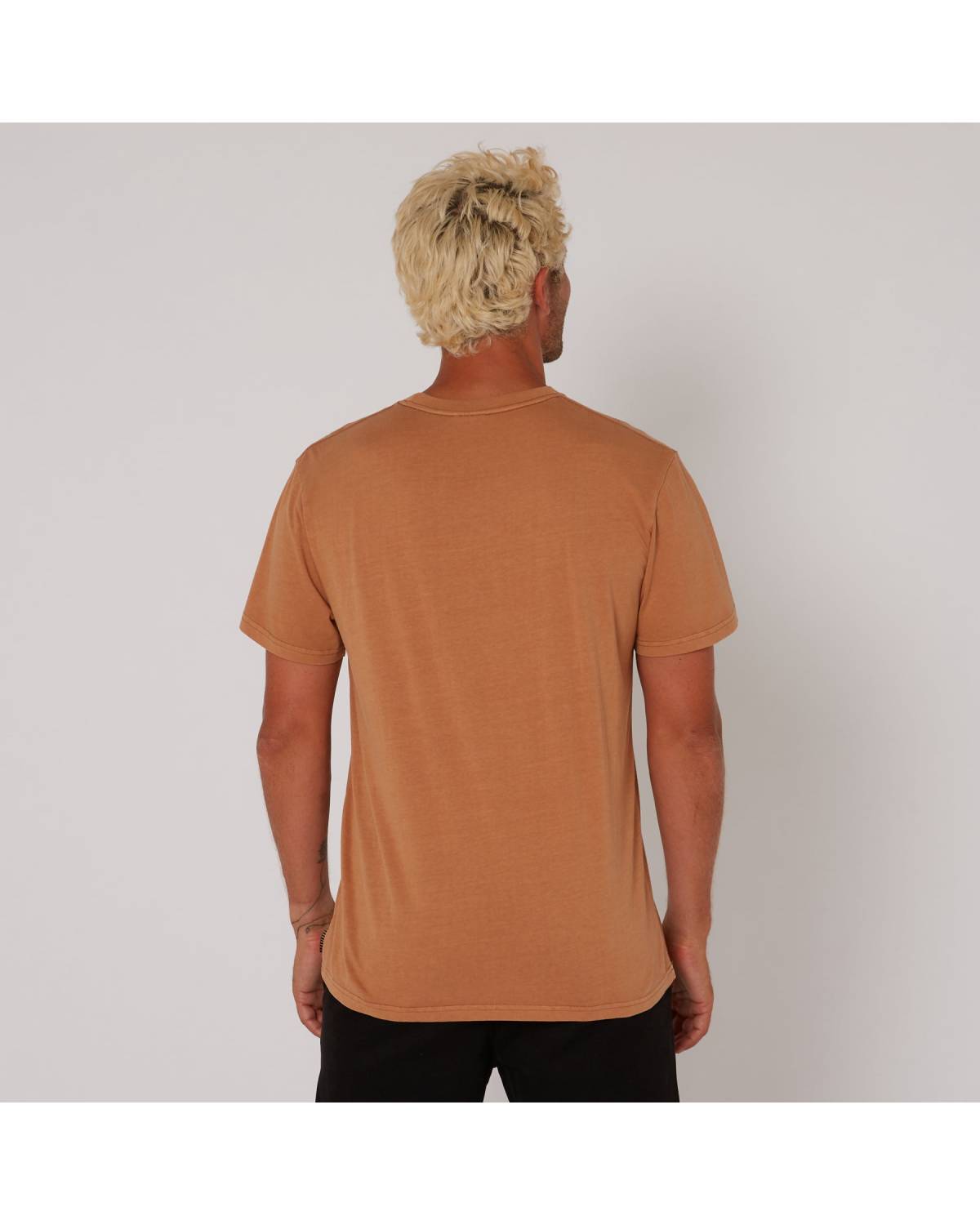 Washed Priority Tee - Almond