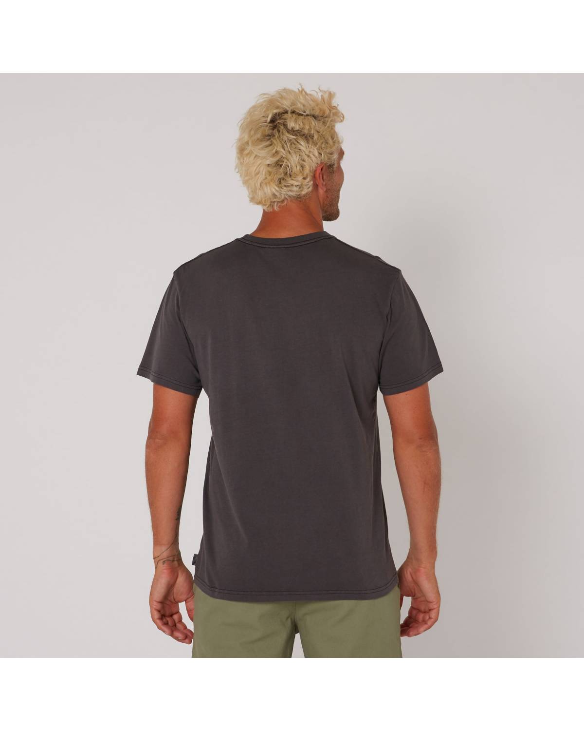 Washed Priority Tee - Dull Black