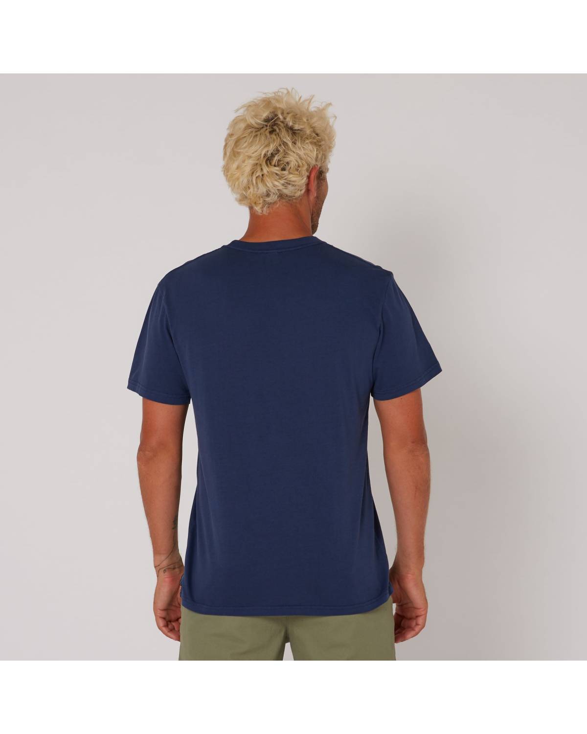 Washed Priority Tee - Navy