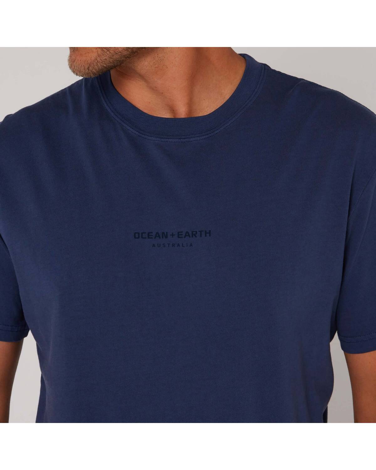 Washed Priority Tee - Navy