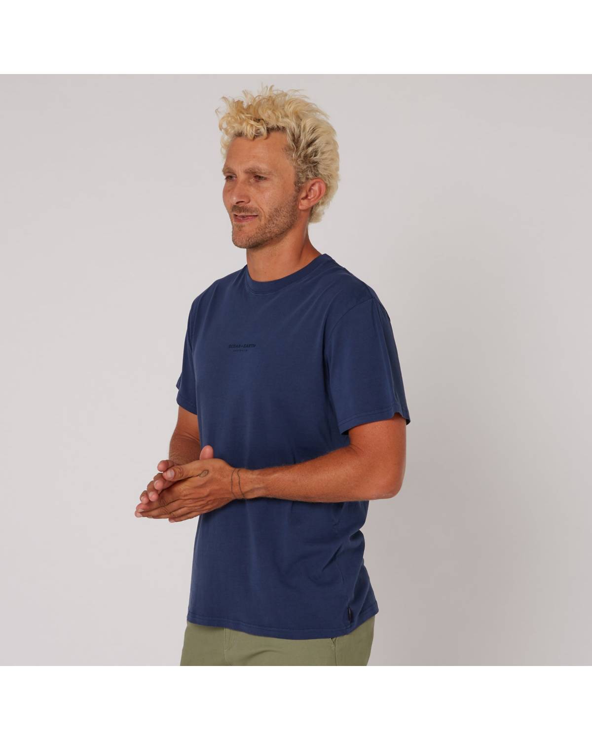 Washed Priority Tee - Navy