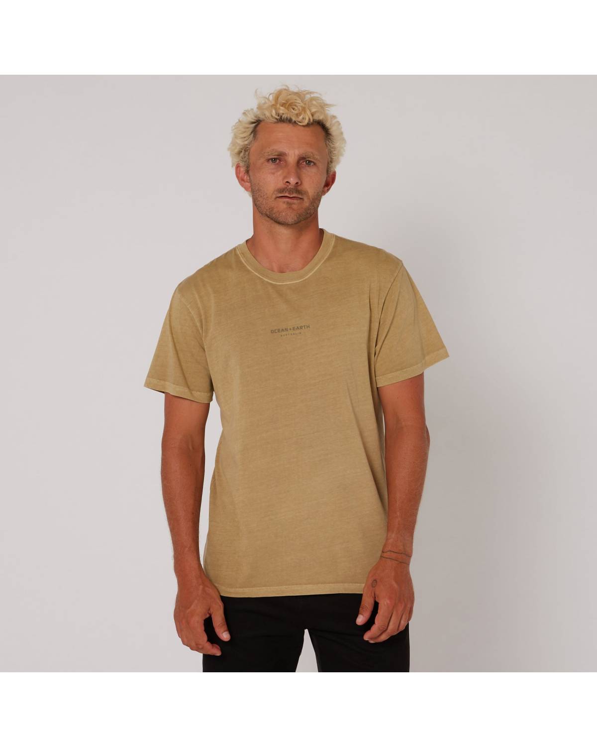 Washed Priority Tee - Sand