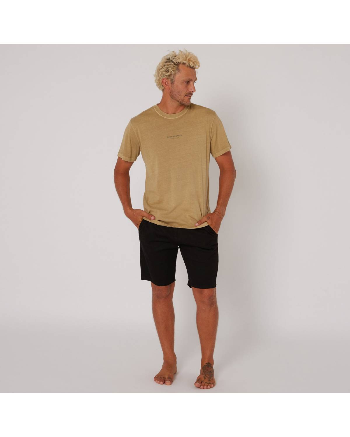 Washed Priority Tee - Sand