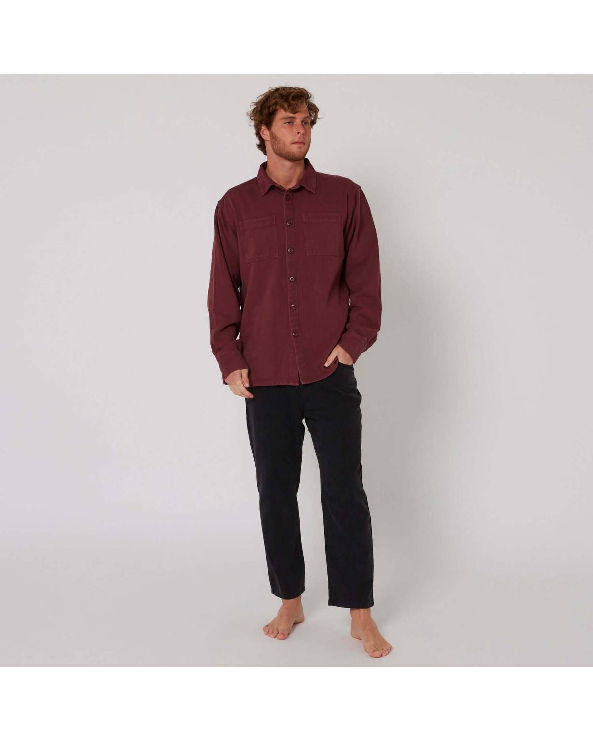 Wasteland Overshirt - Burgundy