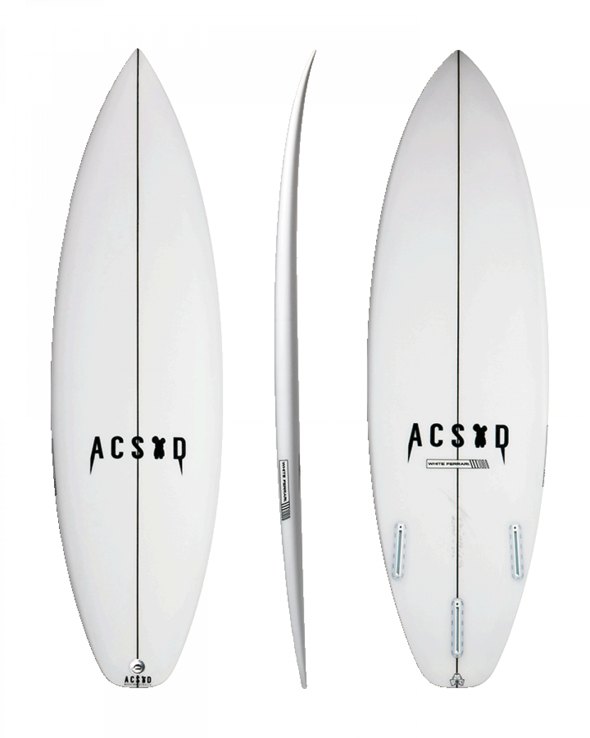 サーフィン・ボディボード ACSOD WHITE FERRARI 5'7\" 24L サーフィン・ボディボード ACSOD WHITE FERRARI 5'7