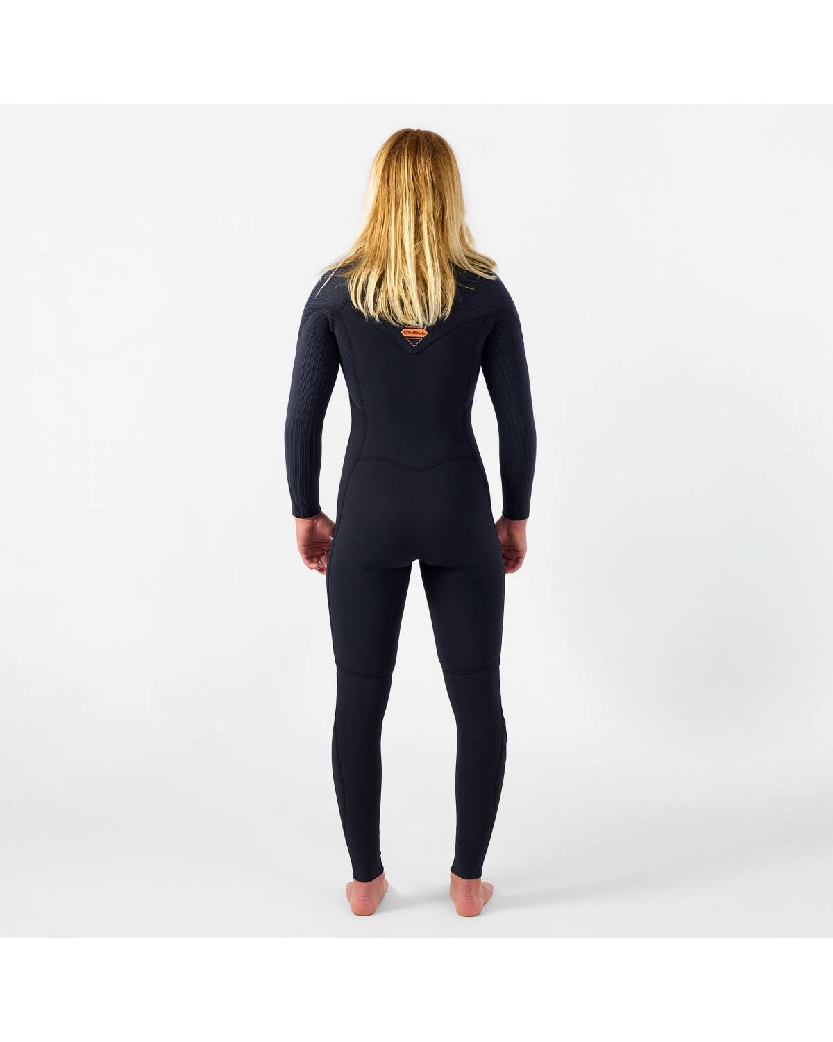 Womens HyperFreak 3/2+ Steamer Chest Zip Wetsuit - Black