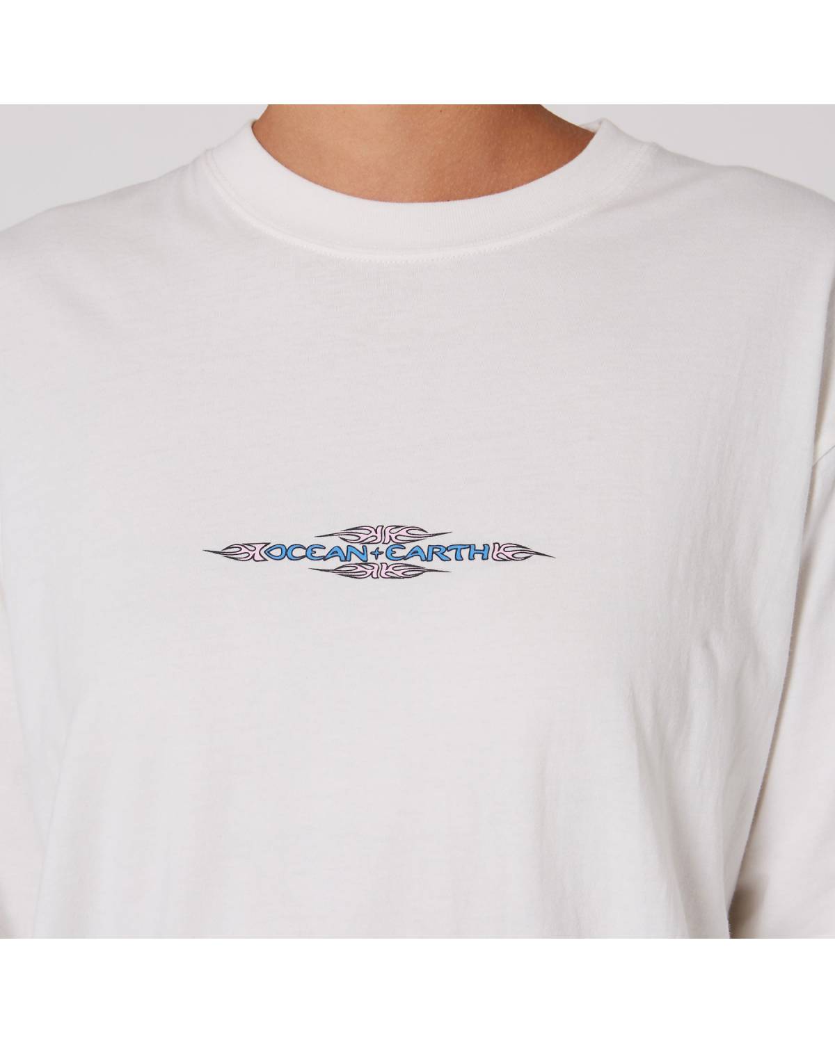 Womens Tribal LS Tee - Off White
