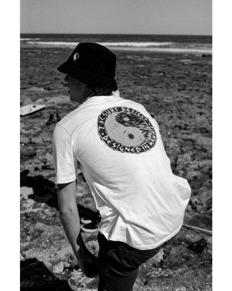 Terry Beach Hat - Black (Black Logo)