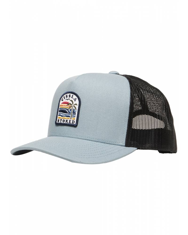 Vissla Solid Sets Eco Trucker - Stone Blue front