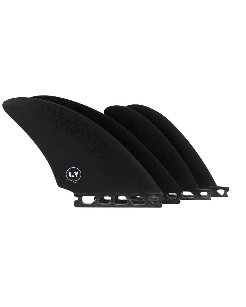 LVfins SB Quad Keel Set - Black