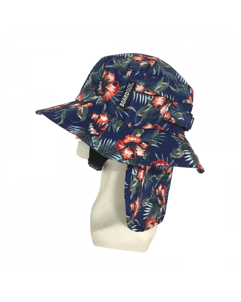 Boardsox Hawaiian Surf Hat back on mannequin
