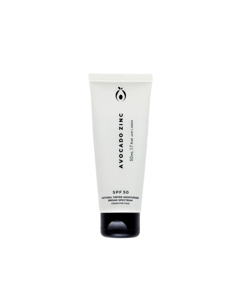 Avocado Zinc SPF 50 Natural Tinted Moisturiser - Light/Medium