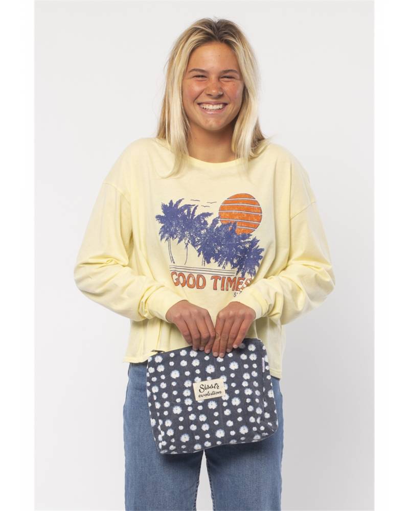 Sisstrevolution Shores Bikini Bag - Indigo on model